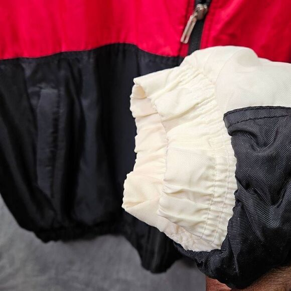 Vtg Chicago Bulls Coat Mens Sz 2XL Red Starter NBA Full Zip Down Hooded Jacket - Picture 8 of 14